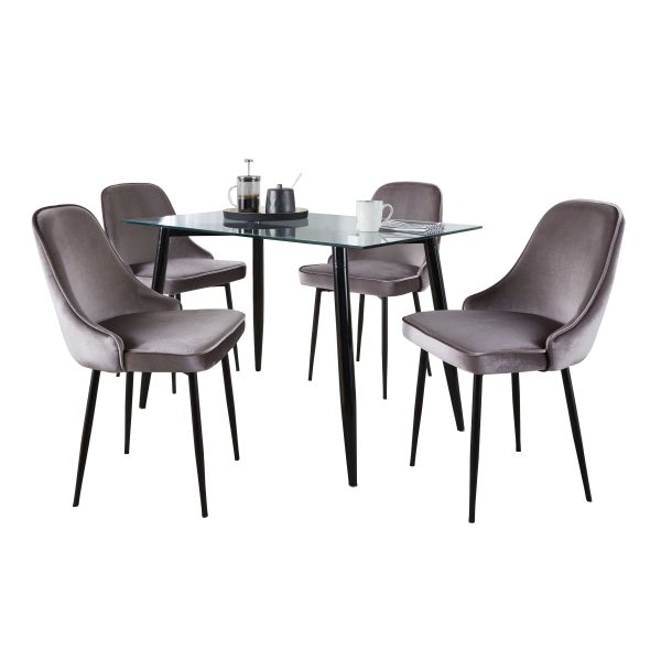 Clara Giovani - 5 Piece Contemporary Dining Set on Sale