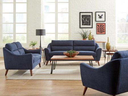 Gano - Upholstered Sloped Arm Sofa Set For Cheap