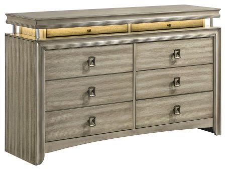 Giselle - 8-Drawer Dresser - Rustic Beige Online Hot Sale