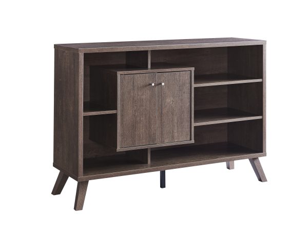 Walnut Oak Wood Wine Server Buffet- Model #18017 Online now