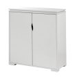 White Wood Storage Cabinet- Model #202671 For Discount