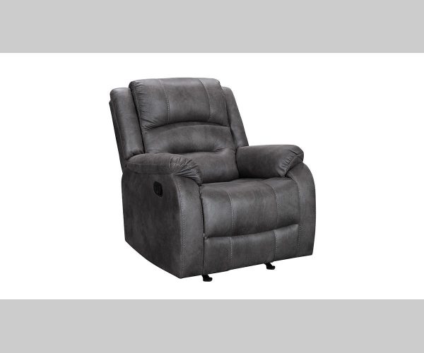 Grey 3 PC Fabric Recliner Set- With High Backing & Thick Padding- Model Larissa on Sale