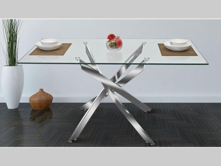 Glass Dining Table Only- Model Justin on Sale