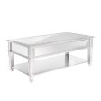 Silver Coffee Table - Clear Mirror- Model Danielle on Sale