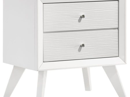 Janelle - 2-Drawer Nightstand - White on Sale