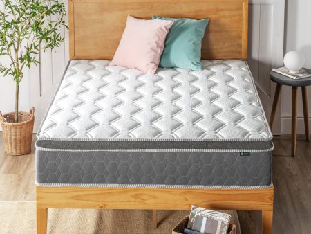 Zinus 30cm Euro Top Latex & Memory Foam Hybrid Spring Mattress with Encasement (12”) Cheap