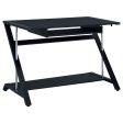 Mallet - Office Computer Desk With Keyboard Tray - Black Cheap