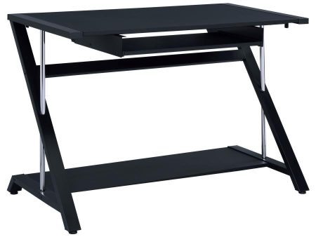 Mallet - Office Computer Desk With Keyboard Tray - Black Cheap