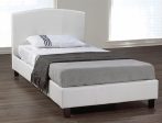 White Leather Bed- Single, Double or Queen- Model #133 Sale