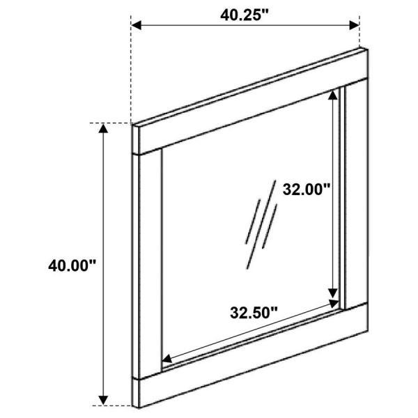 Marlow - Dresser Mirror - Rough Sawn Multi Sale