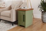 Vineyard - Chairside Table - Sage Green, Fruitwood Discount