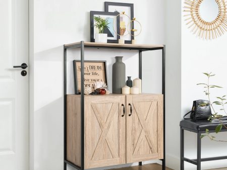 Farmhouse Style Sideboard Storage Cabinet with Shelf- Model Bebou Sale