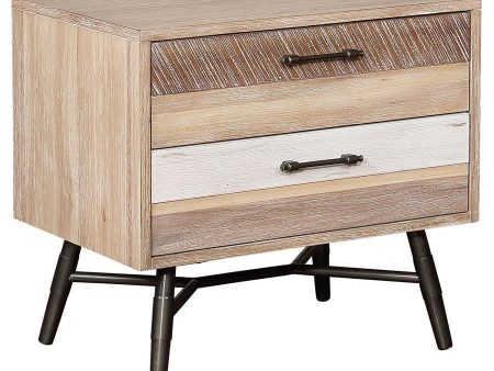 Marlow - 2-Drawer Nightstand - Rough Sawn Multi Online now