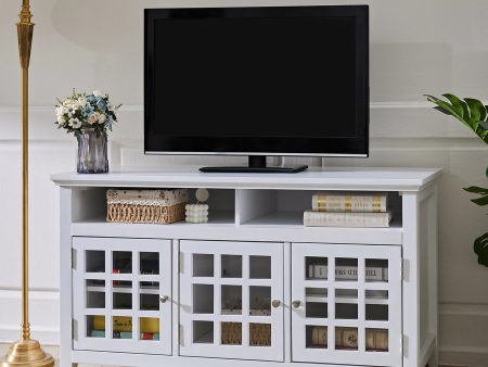 White TV Stand For TV s Up To 55 - Model Taneka Fashion