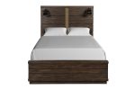 Industrial Farmhouse Designed Bed With Bluetooth For Cheap