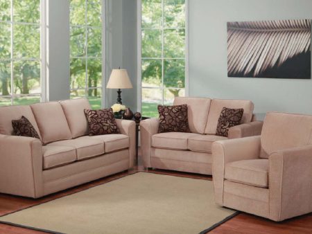 Fabric 3 Piece Sofa Set- 100% Canadian Made- Includes Throw Pillows- Choose Your Own Colour & Material- Custom Made- Model #1636 Fashion