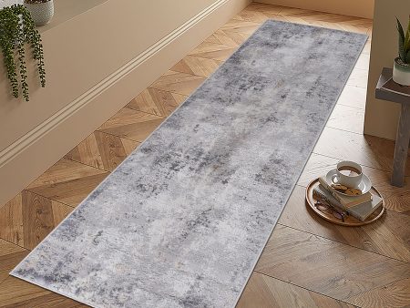 2  x 8  Abstract Non-Shedding Stylish And Stain Resistant Area Rug - Ivory   Sand Sale