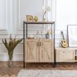 Farmhouse Style Sideboard Storage Cabinet with Shelf- Model Bebou Sale