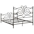 Parleys - Metal Eastern King Open Frame Bed - Dark Bronze For Sale