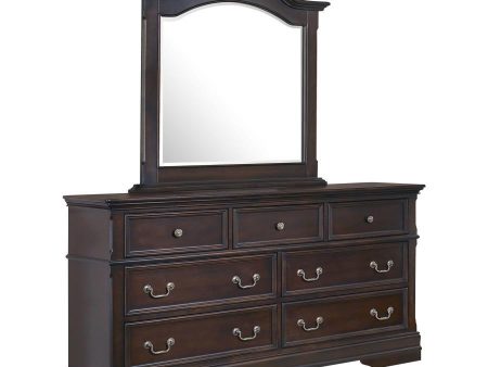 Cambridge - 7-Drawer Dresser With Mirror - Cappuccino Supply