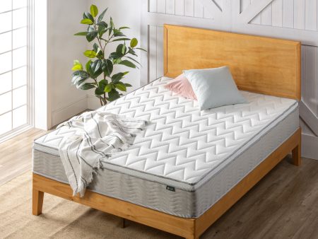 Zinus 25cm Euro Top Latex Hybrid ‘Cool’ Spring Mattress with Encasement (10”) on Sale