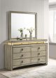 Giselle - 8-Drawer Dresser With Mirror - Rustic Beige Discount