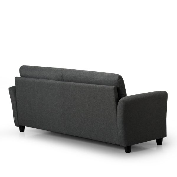 Zinus Ricardo Upholstered Sofa (Dark Grey) (3 Seaters) Online now