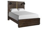 Industrial Farmhouse Designed Bed With Bluetooth For Cheap