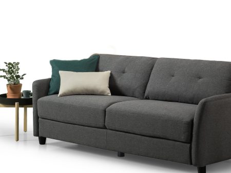 Zinus Ricardo Upholstered Sofa (Dark Grey) (3 Seaters) Online now