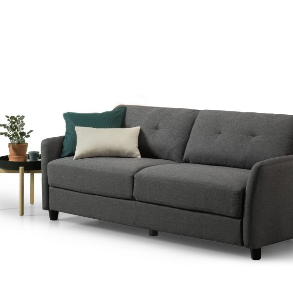 Zinus Ricardo Upholstered Sofa (Dark Grey) (3 Seaters) Online now