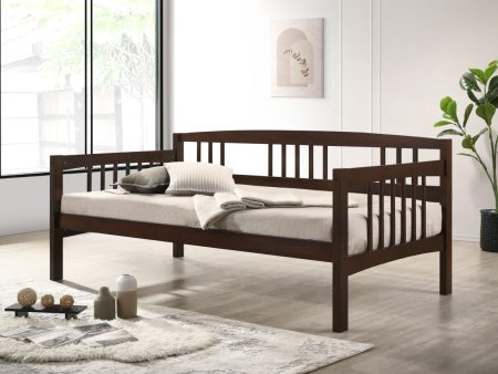 Espresso Solid Wood Twin Day Bed- Trundle Optional- Model #7912 Supply