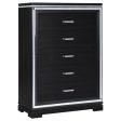 Cappola - 5-Drawer Bedroom Chest - Black on Sale