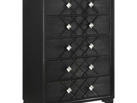 Penelope - 5-Drawer Bedroom Chest - Midnight Star Cheap