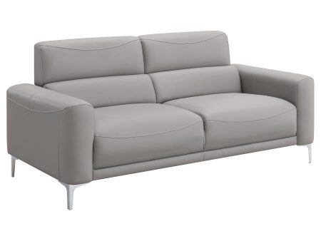 Glenmark - Upholstered Track Arm Sofa - Taupe Discount