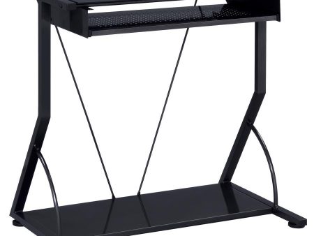 Alastair - Computer Desk With Keyboard Tray - Black Online now