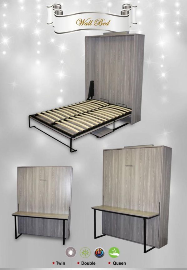 Veritcal Murphy Wall Bed- Single, Double or Queen- Installation Included- Model #562 Online now