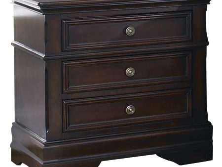 Cambridge - 3-Drawer Nightstand - Cappuccino For Discount