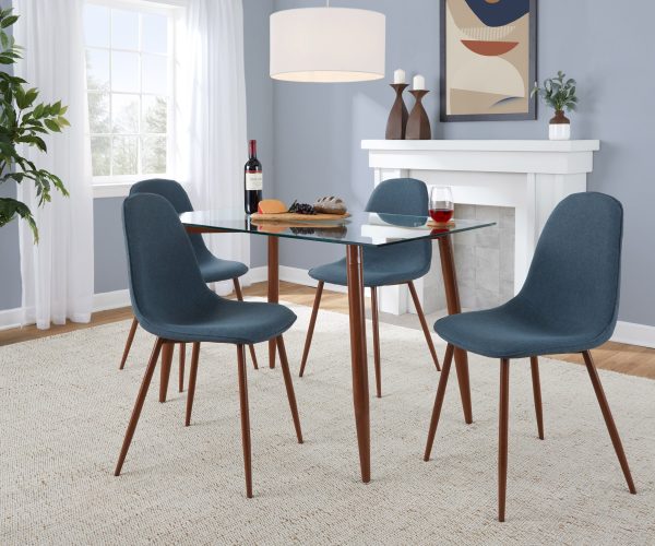 Clara Pebble - 5 Piece Mid Century Modern Dining Set For Discount