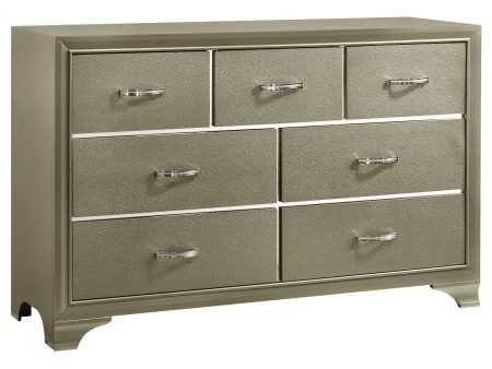 Beaumont - 7-Drawer Dresser - Champagne Discount