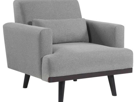 Blake - Upholstered Track Arm Accent Chair - Sharkskin For Discount