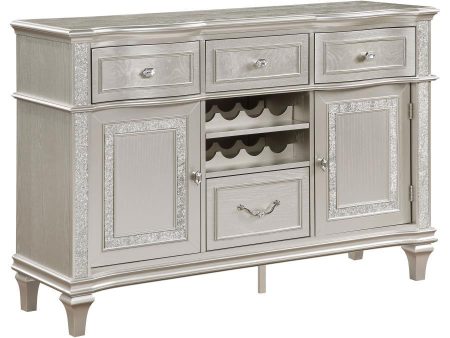 Evangeline - 4-Drawer Sideboard Buffet Cabinet - Silver Oak Fashion