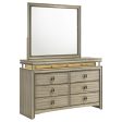 Giselle - 8-Drawer Dresser With Mirror - Rustic Beige Discount