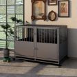 Heavy Duty Dog Crate - Silver Gray Cheap