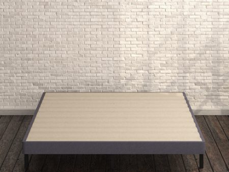 Upholstered Metal Box Spring with Wood Slats Fashion