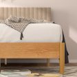 Amelia Upholstered and Wood Platform Bed Frame For Cheap