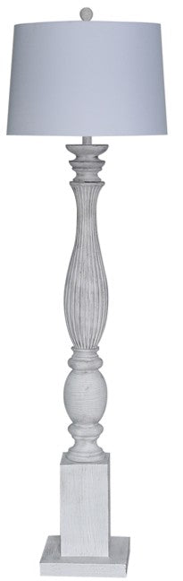 White Wash Plantation Floor Lamp- Model #397364 Cheap