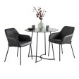 Cece Daniella - 3 Piece Contemporary Dining Set - Black   Clear   Black Online Hot Sale