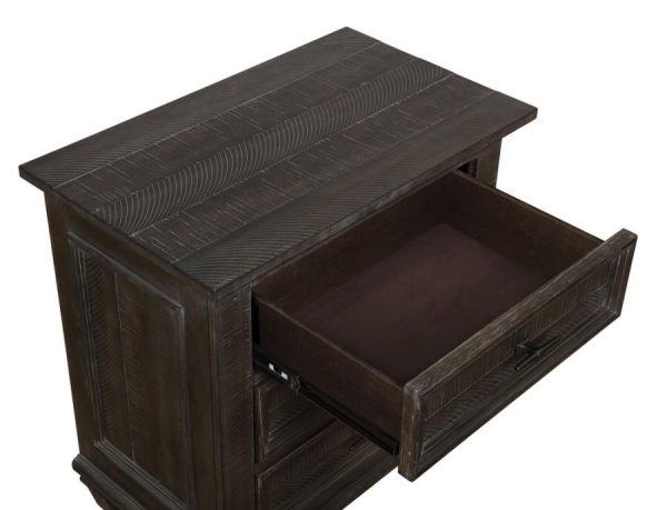 Atascadero - Nightstand - Weathered Carbon Online now