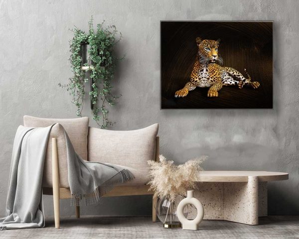 Wild Life Leopard Canvas- Frame Optional- Model #4836047 on Sale