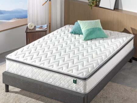 Zinus 25cm Euro Top Latex Hybrid Spring Mattress (10”) Cheap